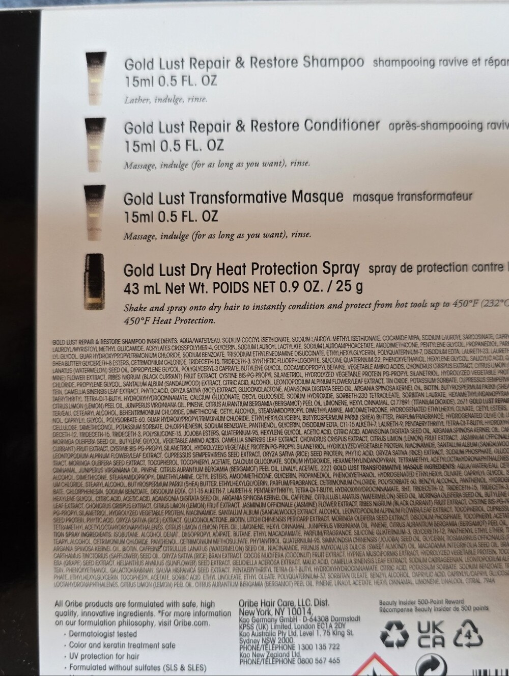 ORIBE Gold Lust Travel Hair Trio in Black & Gold from SEPHORA INSIDER - NIB - Picture 3 of 11